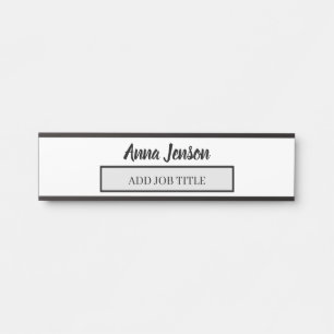 このビジネスに名前と役職を追加します サインプレート