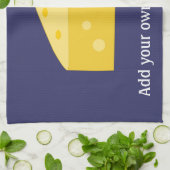 このビッカスタマイズグ・チーズのグラフィック キッチンタオル (折り畳み)