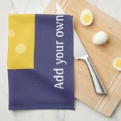 このビッカスタマイズグ・チーズのグラフィック キッチンタオル (四つ折り)