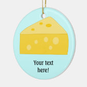 このビッカスタマイズグ・チーズのグラフィック セラミックオーナメント (左)
