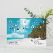 このビーチで日付を保存 招待状 (スタンド正面)