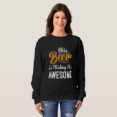 このビールで最高な俺に Beer Lover スウェットシャツ (正面フル)