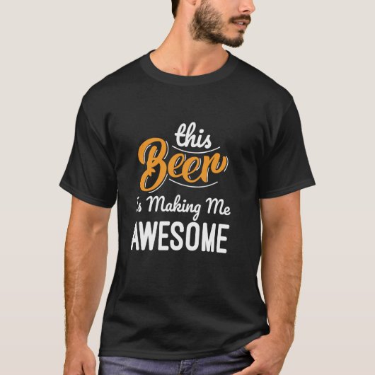 このビールで最高な俺に Beer Lover Tシャツ (正面)