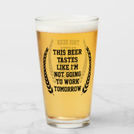 このビールはビール好おもしろいき タンブラーグラス