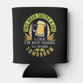 このビールは私が働かないような味がする 缶クーラー (裏面)