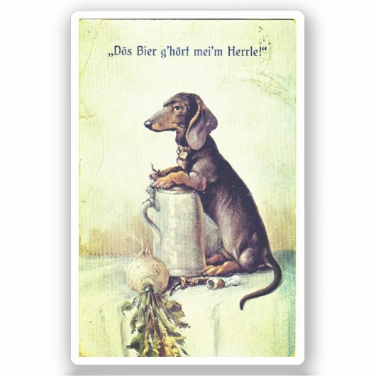 このビールは私の主人のものだ！ シール (正面)