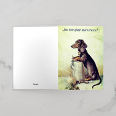 このビールは私の主人のものだ！ 箔グリーティングカード (外側レイダウン)