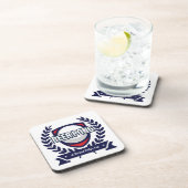 このビールポンのロゴをカスタマイズする コースター (右側)