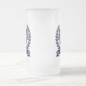 このビールポンのロゴをカスタマイズする フロストグラスビールジョッキ (中央)