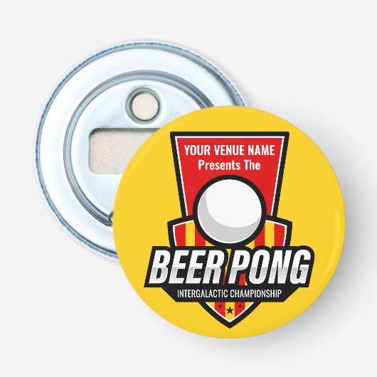 このビールポンのロゴをカスタマイズする 栓抜き (正面)