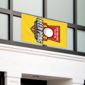 このビールポンのロゴをカスタマイズする 横断幕 (ビルの外側)