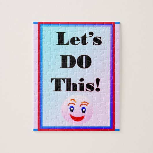 このピンクブルーパズル ジグソーパズル (縦)