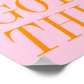 このピ得ックオレンジやる気を起こさせる引用文 ポスター (角)