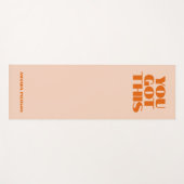 このピ得ックレッドタイポグラフィヨガマット ヨガマット (正面(横))