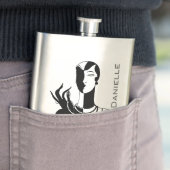 このファッションモデルのフラスコのあなたの名前 フラスク (インサイチュ)