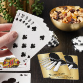 このファンタジーピアノ音楽自転車をパーソナライズ遊® トランプ (インサイチュ)