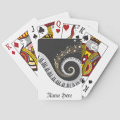 このファンタジーピアノ音楽自転車をパーソナライズ遊® トランプ (裏面)