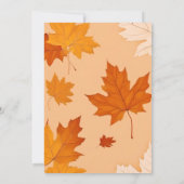 このファームピンクブルーボホガールボーイ秋のベイビーシャワー 招待状 (裏面)