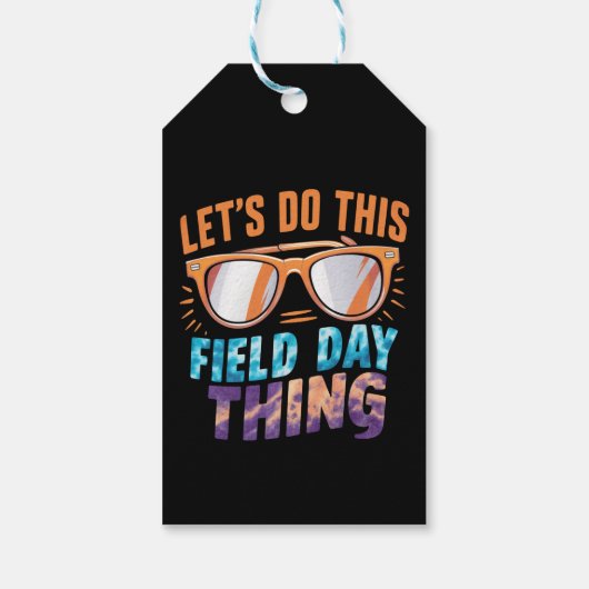 このフィールドデイを行うサングラス先生 ギフトタグ (裏面)