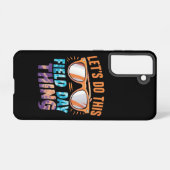 このフィールドデイを行うサングラス先生 SAMSUNG GALAXYケース (裏面横)