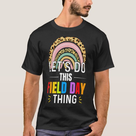 このフィールドデイを行うThing Colors引用文虹 Tシャツ (正面)