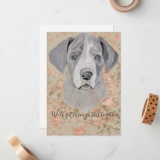 このフラットノートカードを通り抜ける ノートカード (正面/裏面インサイチュ)