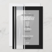 このブラック＆ホワイトの貴族の独身パーティー セーブザデート (正面)