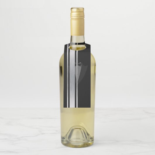 このブラック&ホワイトの貴族の独身パーティー ボトルネックタグ (ボトル)