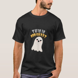 このブーシートレトロ怒幽霊ハロウィンメンズCos Tシャツ