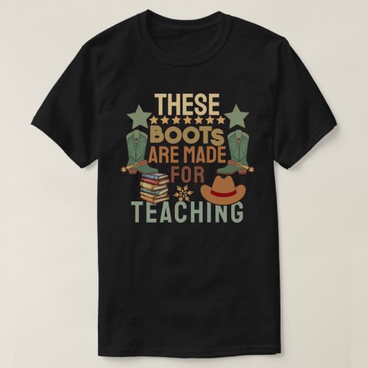 このブーツは教えのTシャツ用だ Tシャツ (デザイン正面)