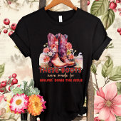 このブーツは通路を歩くように作られていた Tシャツ