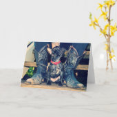 このブーツ カード (黄色い花)