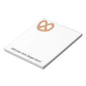 このプカスタマイズレッツェルノットのグラフィック ノートパッド (回転)