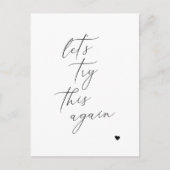 このプランの変更はがきをもう一度お試ししよう 案内ポストカード (正面)