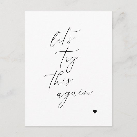 このプランの変更はがきをもう一度お試ししよう 案内ポストカード (正面)