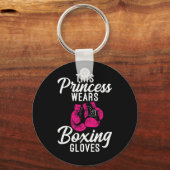このプリンセスはボクシンググローブスポーツ戦Bを着用 キーホルダー (正面)