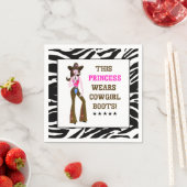 このプリンセスは女性のカーボーイブーツだ！ スタンダードカクテルナプキン (インサイチュ)