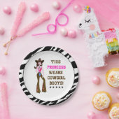 このプリンセスは女性のカーボーイブーツだ！ ペーパープレート (パーティー)