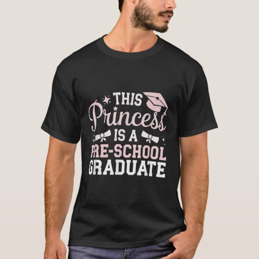 このプリンセスはK Gradu前のプリスクール卒業 Tシャツ (正面)