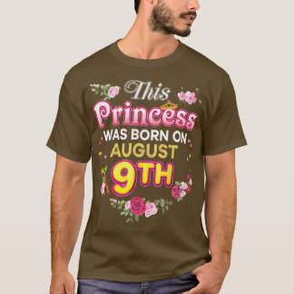 このプリンセス生まれは9威厳がある日ハッピー誕生 Tシャツ
