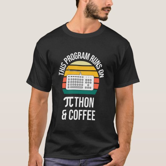 このプログラムはPythonで動く Pi Day Tシャツ (正面)