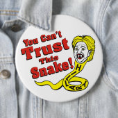 このヘビヒラリーを信頼できません 缶バッジ (インサイチュ)