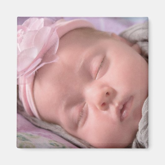 このベビーの写真かわいらしマグネットをカスタマイズする マグネット (正面)