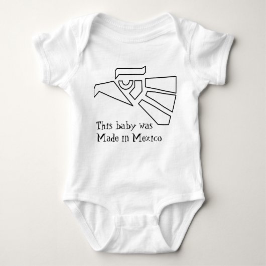 このベビーはメキシコ製ありました ベビーボディスーツ (正面)