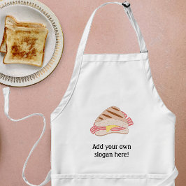 このベーコンカスタマイズサンドのグラフィック スタンダードエプロン