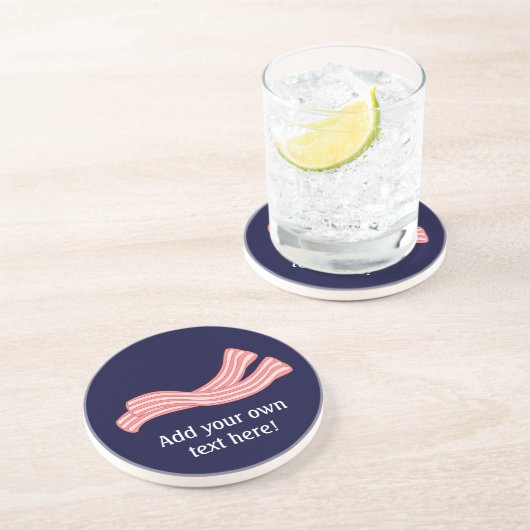 このベーコンカスタマイズ・ラシャーズのグラフィック コースター (側面)