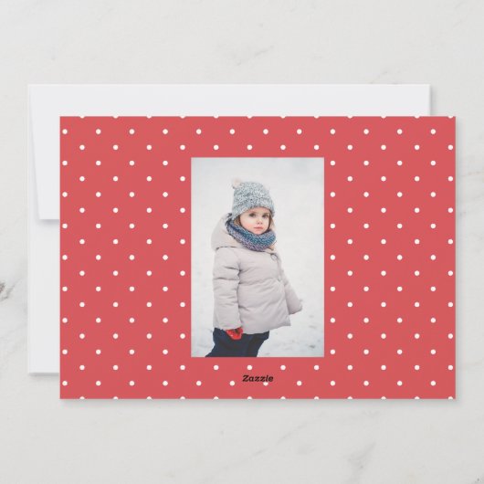 このホリデーシーズンにぴったりな、ハンドレタリングの美しいデザインのカード シーズンカード (裏面)