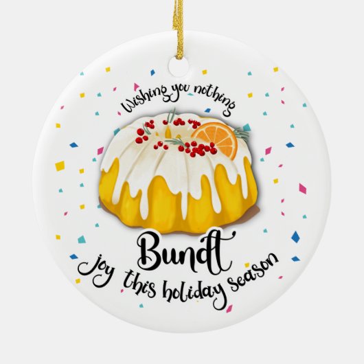 このホリデーシーズンに何も喜びをもたらさないように セラミックオーナメント (裏面)