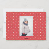 このホリデーシーズン、温かい願いを込めて 手描きの1枚の写真 赤 シーズンカード (裏面)