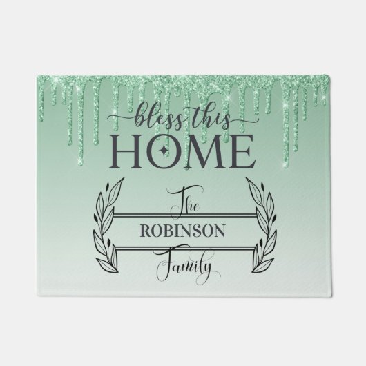 このホーム賛美フォーマット ドアマット (正面)